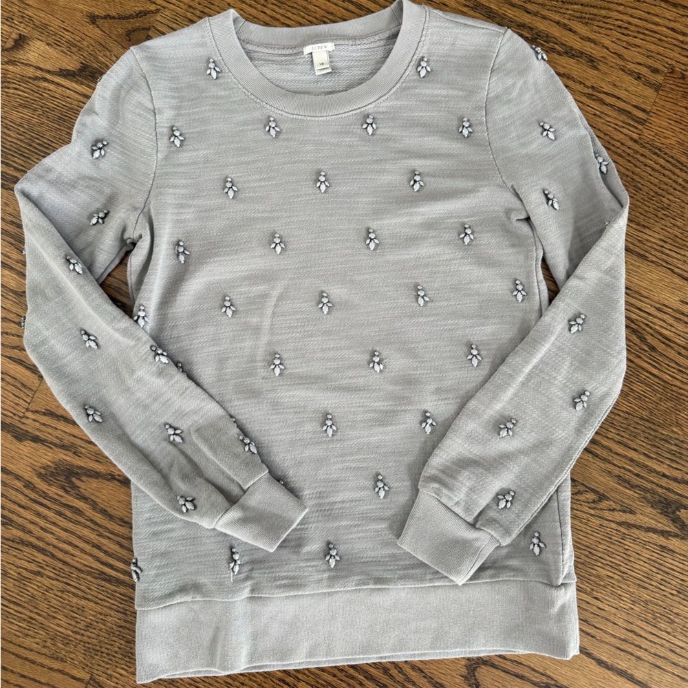 J.crew embellished sweatshirt